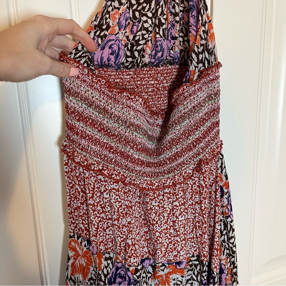 Intimately Free People Gabriela Dress Floral Patchwork Ruffle Spring Size XS - Picture 11 of 14
